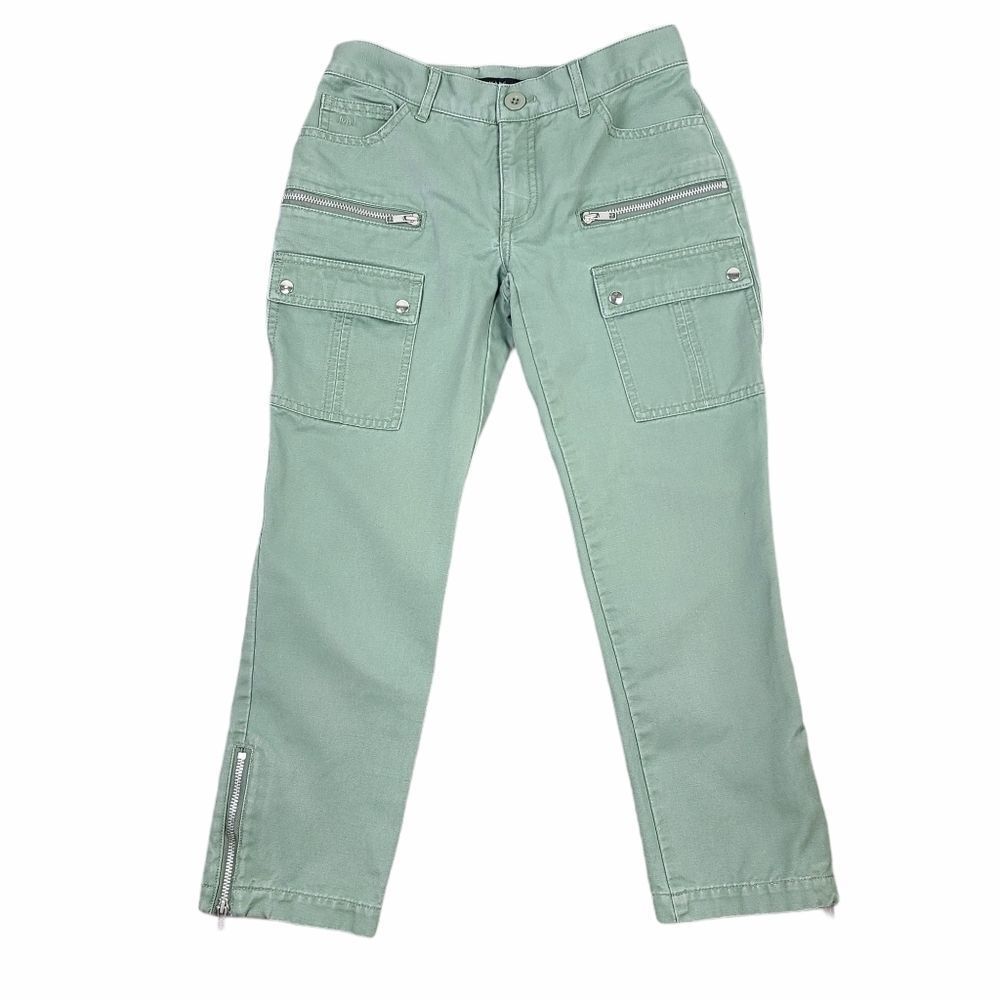 𝅺MARC Jacobs Cropped Green Cargo Pants Size 2